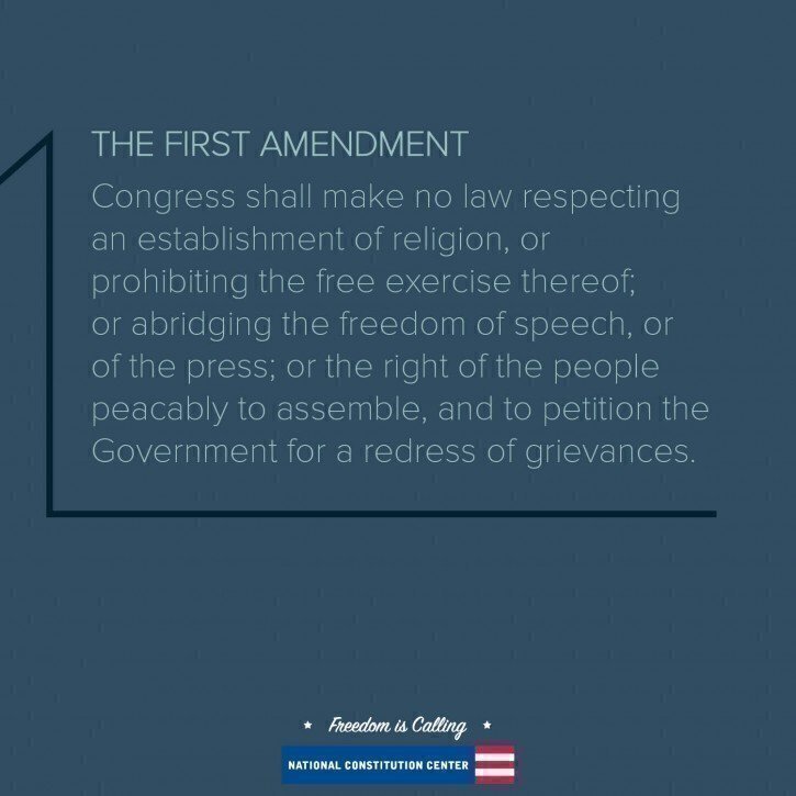 1st Amendment quoteblock