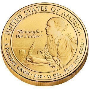 Abigail Adams First Spouse Coin reverse