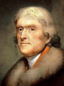 Portrait of Thomas Jefferson by Rembrandt Peale
