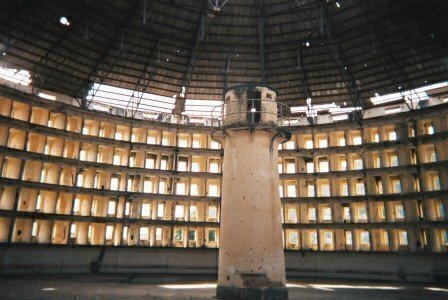 The Presidio Modelo in Cuba, inspired by Bentham's panopticon. Source: Wikimedia Commons.
