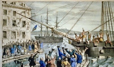 On this day, the Boston Tea Party lights a fuse