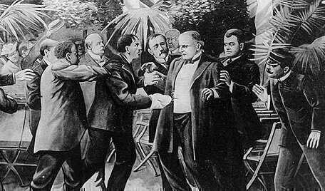 On this day, McKinley is shot while Roosevelt is traveling