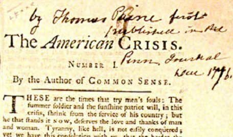 How Thomas Paine’s other pamphlet saved the Revolution
