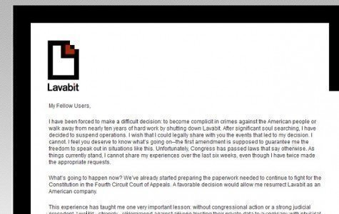 Lavabit's letter to users lavabit
