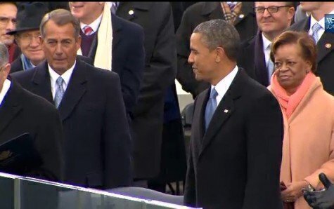 Obama and Boehner at inauguration Obama and Boehner at inauguration
