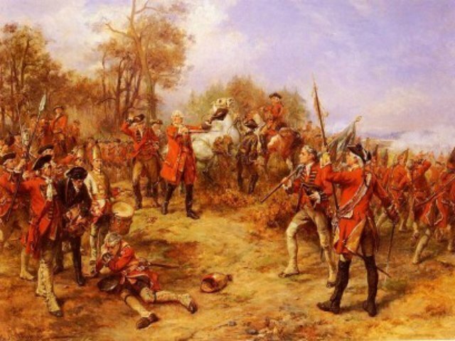 british redcoats revolutionary war painting