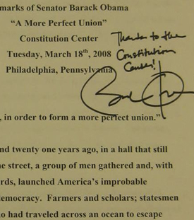 Obama's Speech on Race