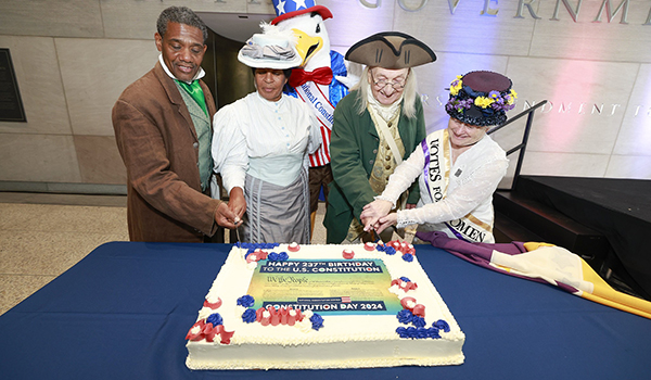 The Constitution’s Birthday Celebration With Preamble Reading and Cake Cutting