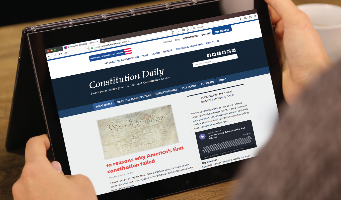 <i>Constitution Daily </i> Blog
