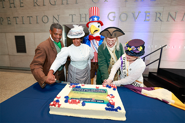 The Constitution’s Birthday Celebration With Preamble Reading and Cake Cutting