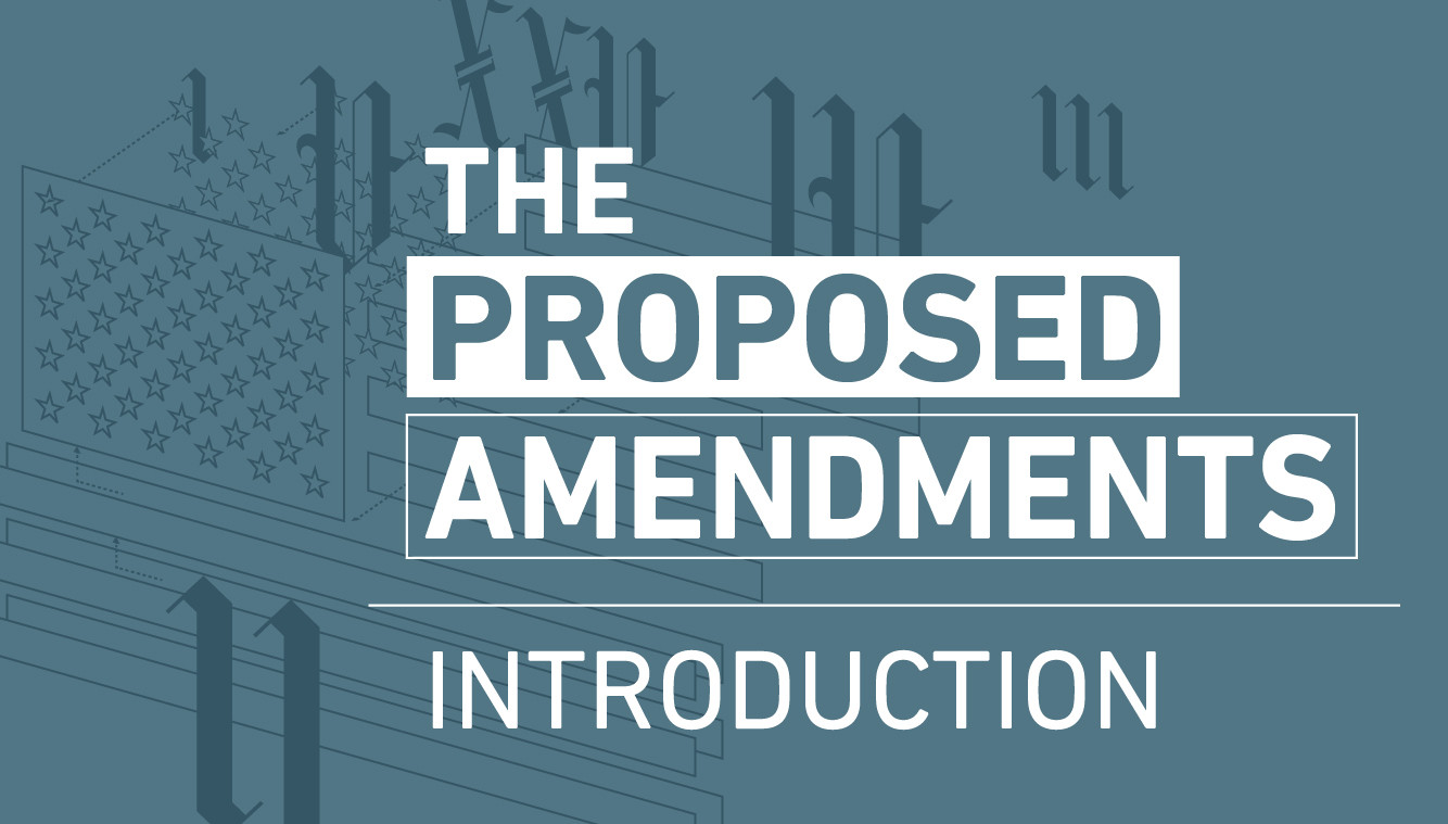 Proposed Amendments with Introduction
