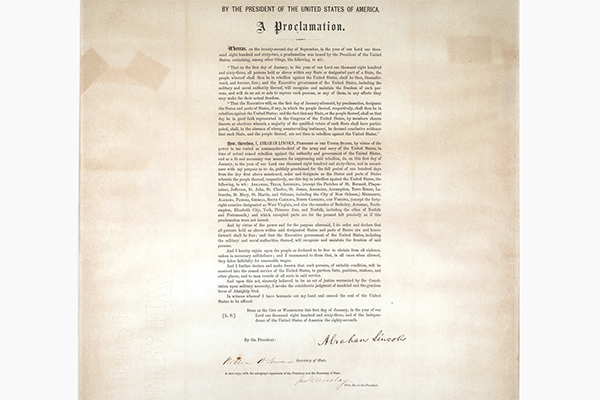 Artifact Spotlight: Emancipation Proclamation