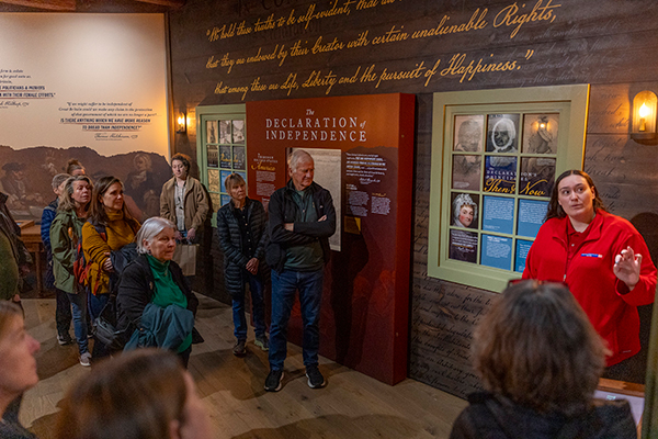 tour of America's Founding exhibit