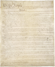 Signed, Handwritten Constitution