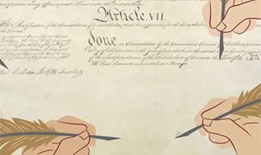 illustration of the Declaration of Independence