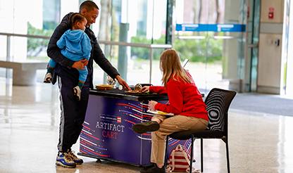 Family visiting the National Constitution Center