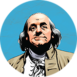Illustration of Benjamin Franklin