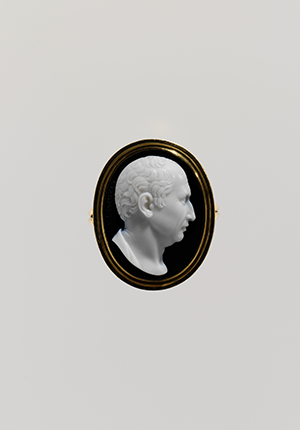 Onyx cameo of Cicero by Giuseppe Girometti, early 19th century, Italy, Rome.