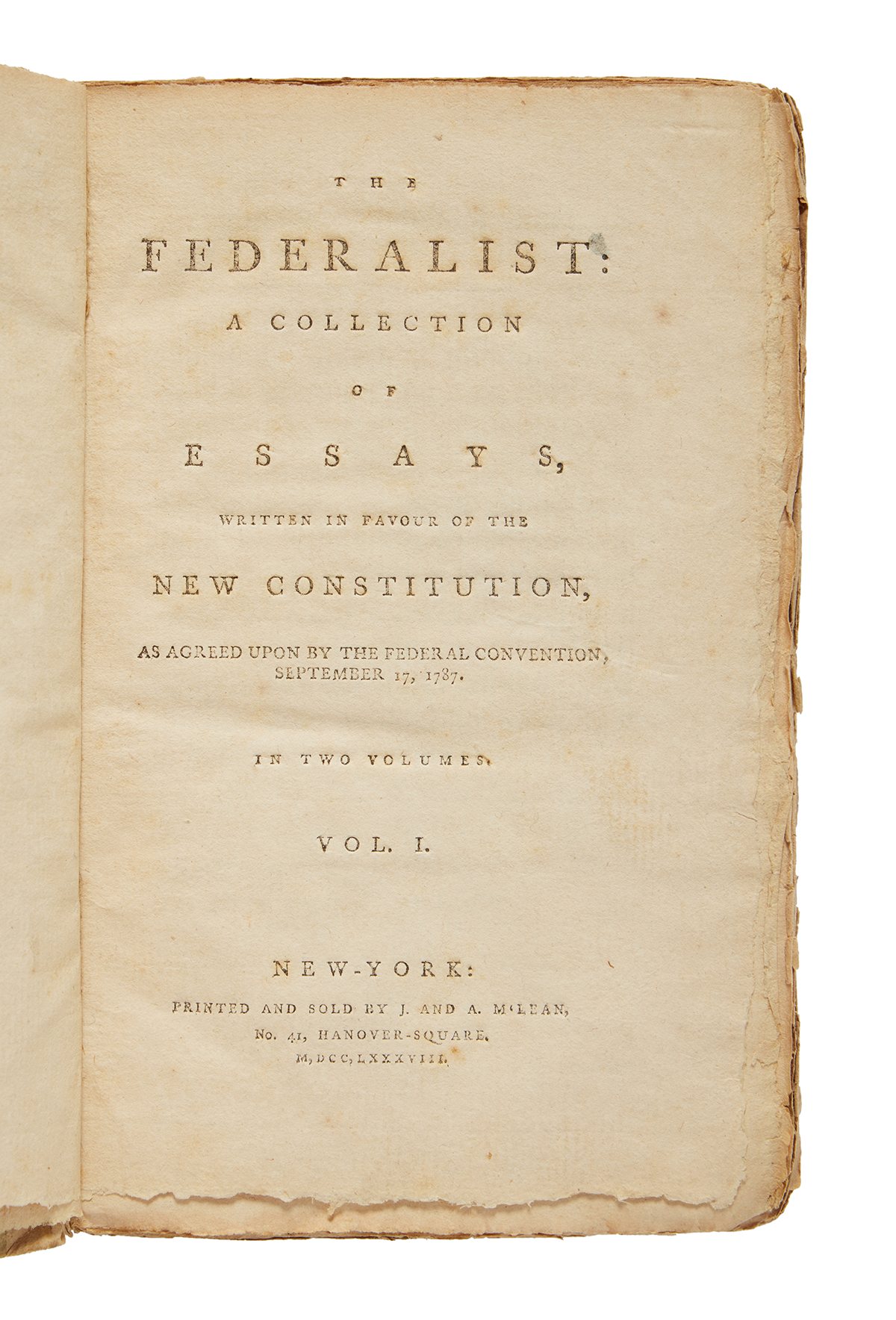 Cover of The Federalist Papers, 