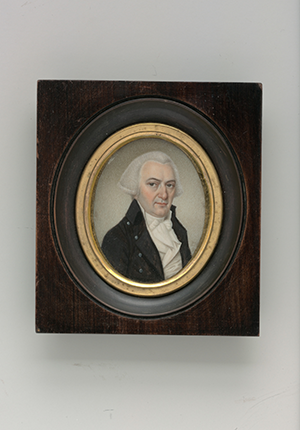 Watercolor on ivory by Pierre Henri of Gouverneur Morris, 1798.