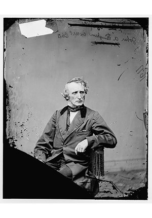 Glass negative photo of Hon. John Armour Bingham, seated portrait.