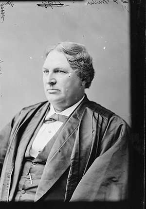 Judge S.F. Miller, seated, head-and-shoulder portraits, between 1870 and 1880.