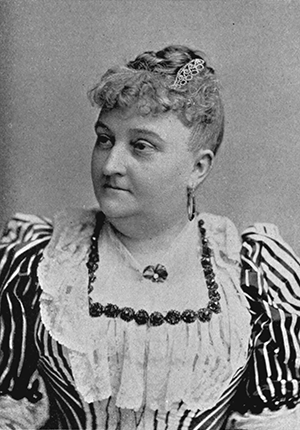 Mrs. Myra Bradwell, head-and-shoulder portrait, unknown photographer, 1897.
