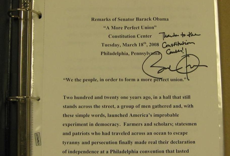 A More Perfect Union: Obama’s Speech on Race