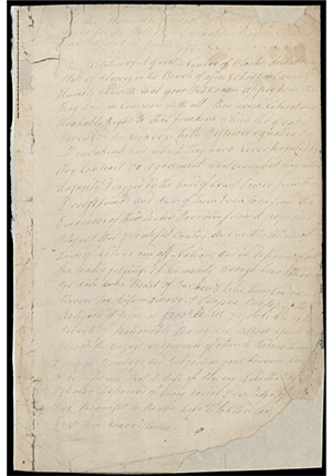 Manuscript copy of a petition for freedom by Prince Hall and seven other free black men.