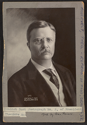 President Theodore Roosevelt, head-and-shoulders portrait, 1904.