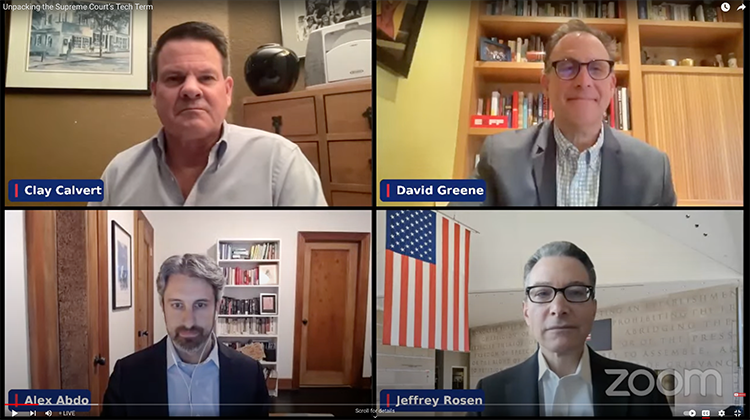 Clay-Calvert_Alex-Abdo_David-Greene_Jeffrey-Rosen_750x420