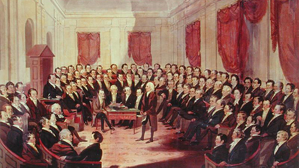 painting of state government proceedings